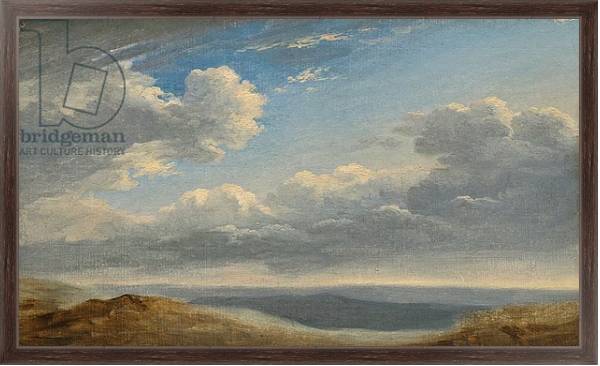Постер Study of Clouds over the Roman Campagna c.1782-85 с типом исполнения На холсте в раме в багетной раме 221-02