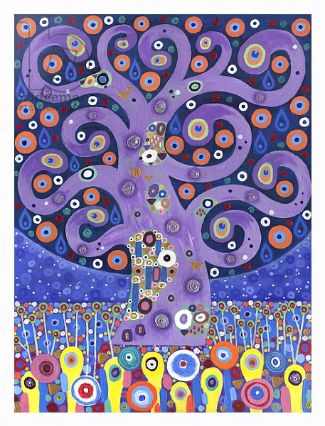 Постер The Peacock Tree, 2011, с типом исполнения На холсте в раме в багетной раме 221-03