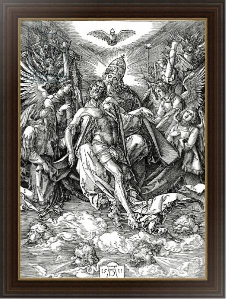 Постер The Holy Trinity, 1511 с типом исполнения На холсте в раме в багетной раме 1.023.151