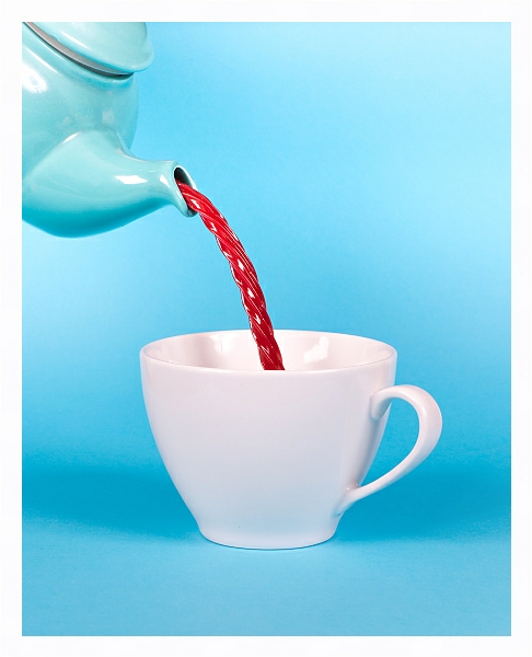 Постер Карамельный чай с типом исполнения На холсте в раме в багетной раме 221-03