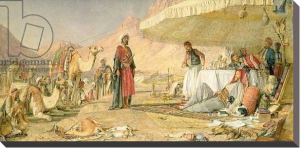 Постер A Frank Encampment in the Desert of Mount Sinai, 1842, 1856 с типом исполнения На холсте без рамы