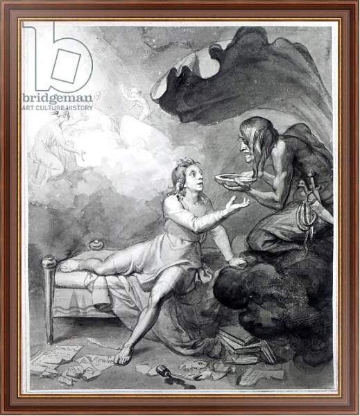 Постер Thomas Chatterton receives a bowl of poison from Despair с типом исполнения На холсте в раме в багетной раме 35-M719P-83
