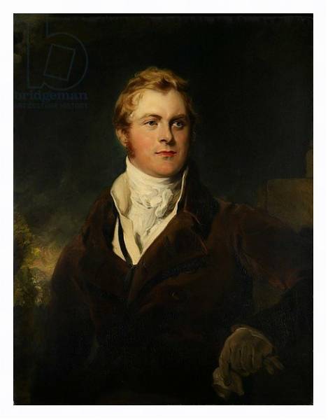 Постер Portrait of Frederick John Robinson, First Earl of Ripon, c.1820 с типом исполнения На холсте в раме в багетной раме 221-03