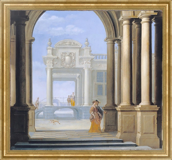 Постер The Entrance to a Palace с типом исполнения На холсте в раме в багетной раме NA033.1.051