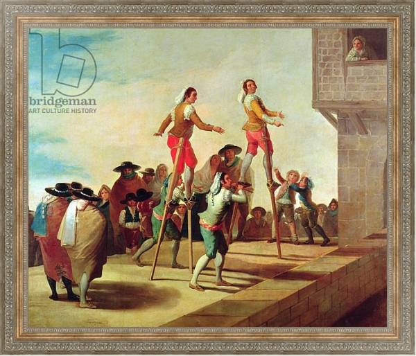 Постер The Stilts, c.1791-92 с типом исполнения На холсте в раме в багетной раме 484.M48.310