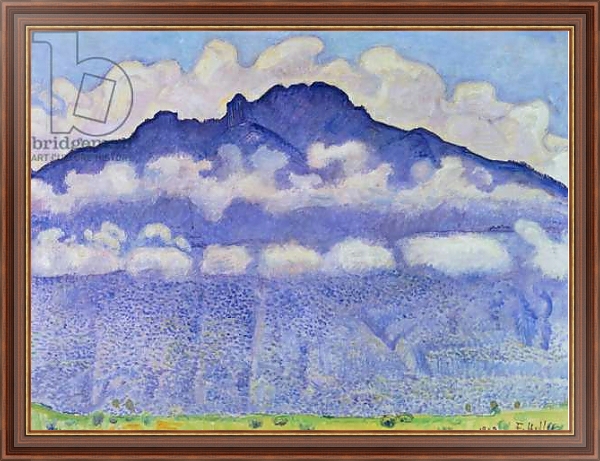 Постер Andey Mountain, vue from Bonneville, 1909 с типом исполнения На холсте в раме в багетной раме 35-M719P-83