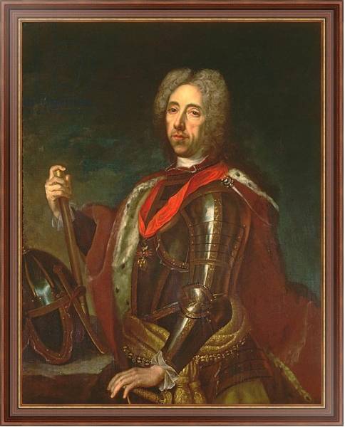Постер Prince Eugene of Savoy at the Siege of Belgrade, 16th August 1717 с типом исполнения На холсте в раме в багетной раме 35-M719P-83