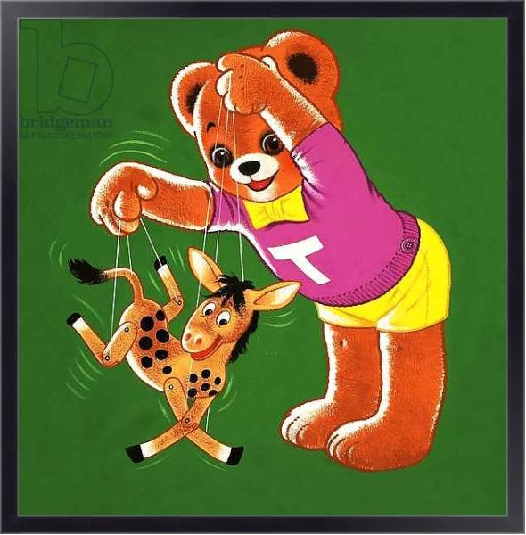 Постер Teddy Bear 289 с типом исполнения На холсте в раме в багетной раме 221-01
