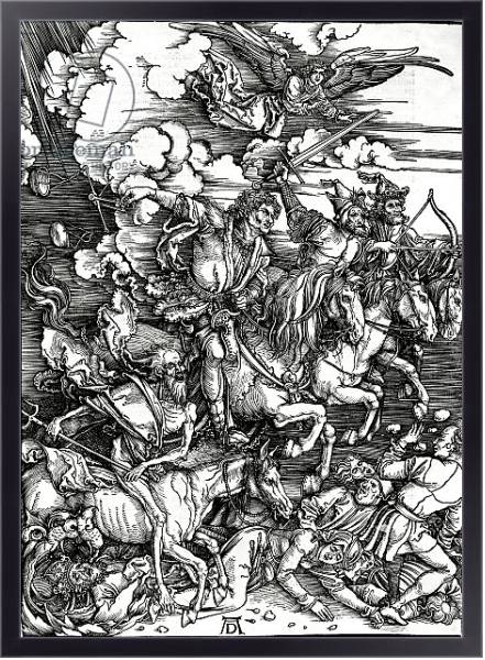 Постер The Four Horsemen of the Apocalypse, 1498 с типом исполнения На холсте в раме в багетной раме 221-01