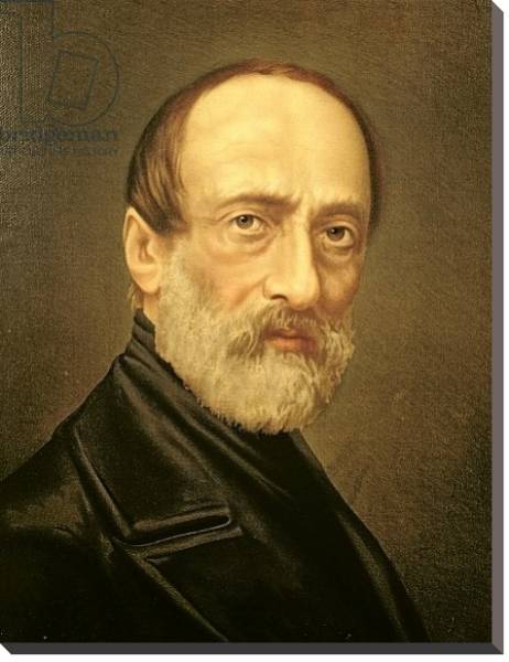 Постер Portrait of Giuseppe Mazzini с типом исполнения На холсте без рамы