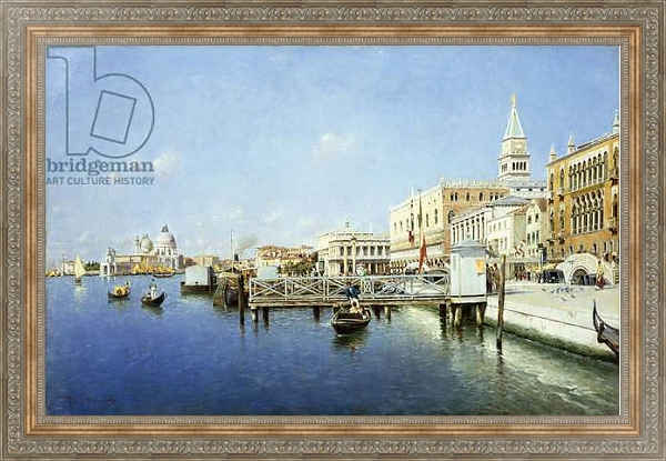 Постер A View of Venice 1 с типом исполнения На холсте в раме в багетной раме 484.M48.310