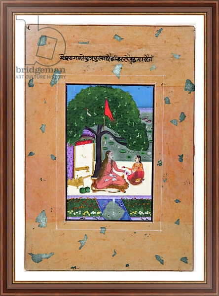Постер Purva Ragini of Megh, c.1740-80 с типом исполнения На холсте в раме в багетной раме 35-M719P-83