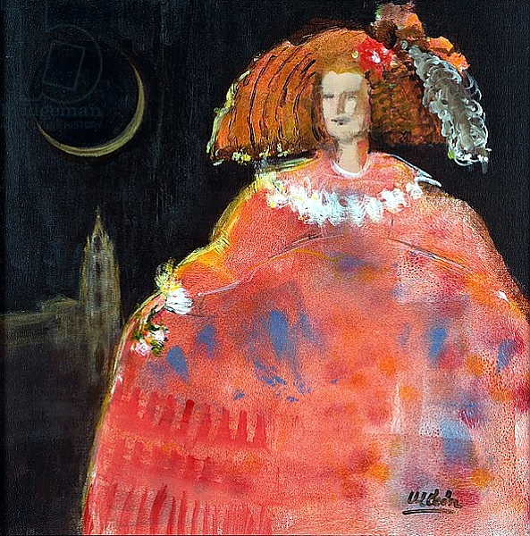 Постер Menina and Cathedral с типом исполнения На холсте без рамы