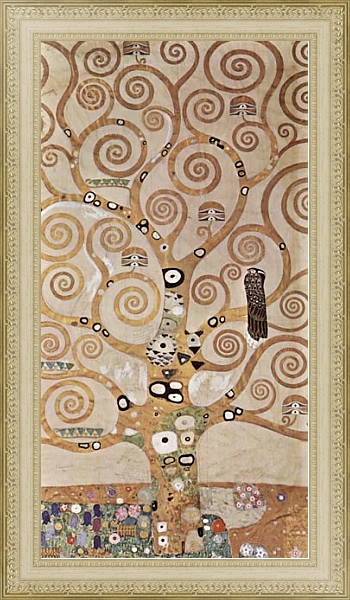 Постер Картон для фриза во дворце Стокле (Брюссель). Фрагмент декора 2 с типом исполнения На холсте в раме в багетной раме 484.M48.725
