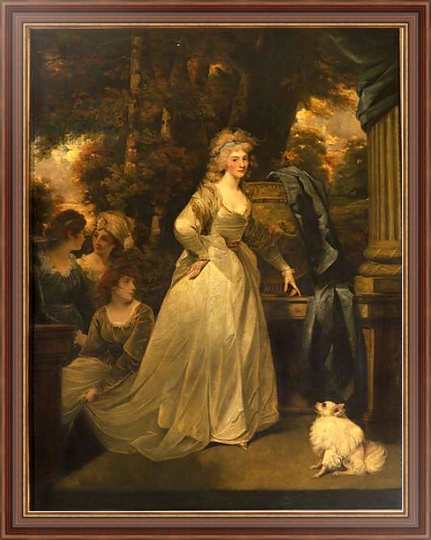 Постер Portrait of H.R.H. Frederica Charlotte Ulrica, Princess Royal of Prussia and Duchess of York, 1792 с типом исполнения На холсте в раме в багетной раме 35-M719P-83