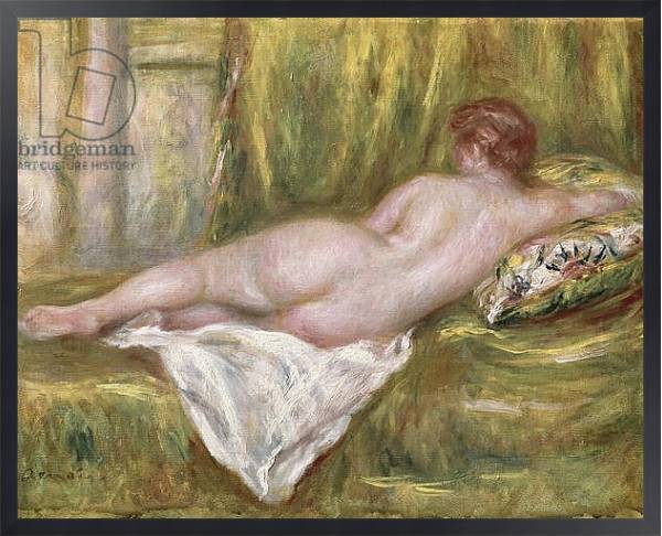 Постер Reclining Nude from the Back, Rest after the Bath, c.1909 с типом исполнения На холсте в раме в багетной раме 1727.8010
