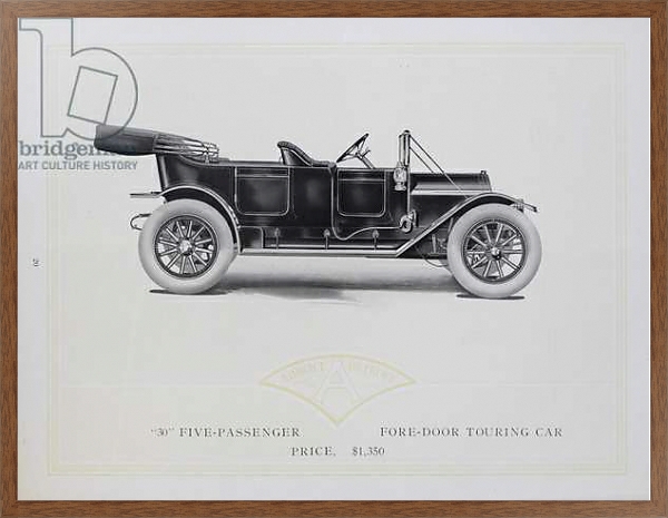 Постер Abbott-Detroit Motor Cars, 1911 с типом исполнения На холсте в раме в багетной раме 1727.4310
