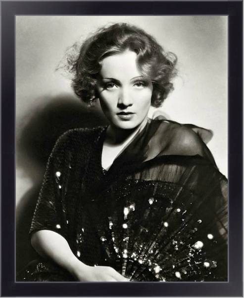 Постер Dietrich, Marlene 13 с типом исполнения На холсте в раме в багетной раме 221-01