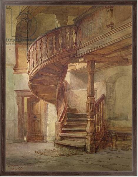 Постер Spiral Staircase. Limburg an der Lahn с типом исполнения На холсте в раме в багетной раме 221-02