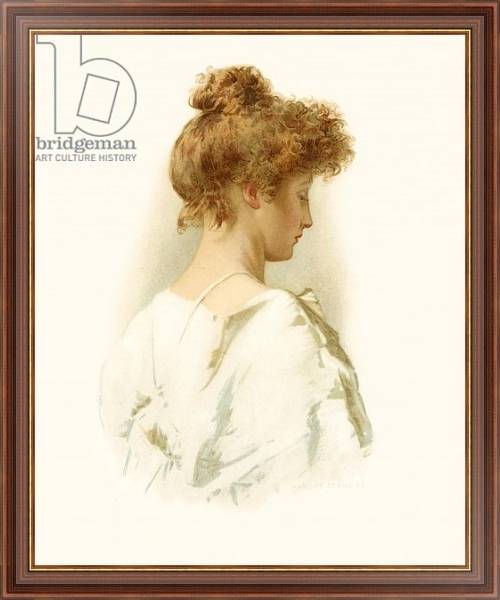 Постер Tennyson's Madeline с типом исполнения На холсте в раме в багетной раме 35-M719P-83