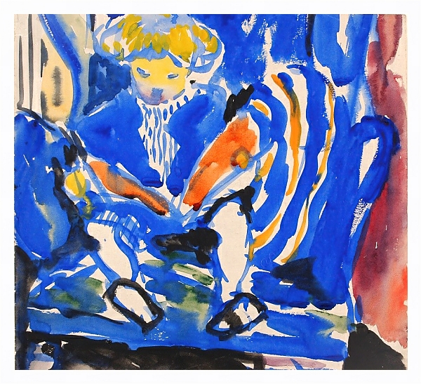 Постер Child Reading с типом исполнения На холсте в раме в багетной раме 221-03