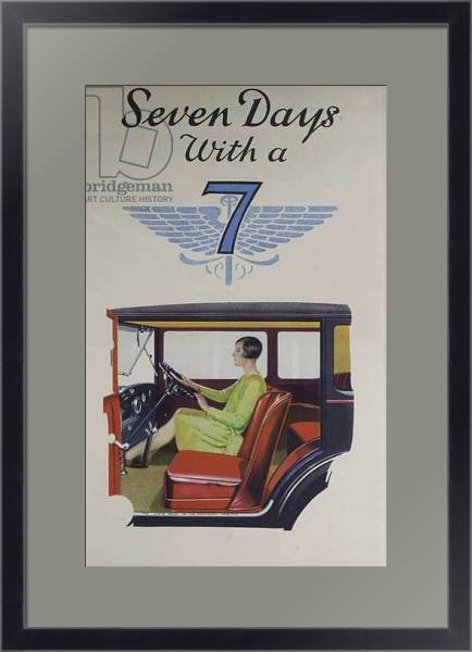 Постер Austin Seven: Seven Days with a 7, 1930 с типом исполнения Под стеклом в багетной раме 221-01