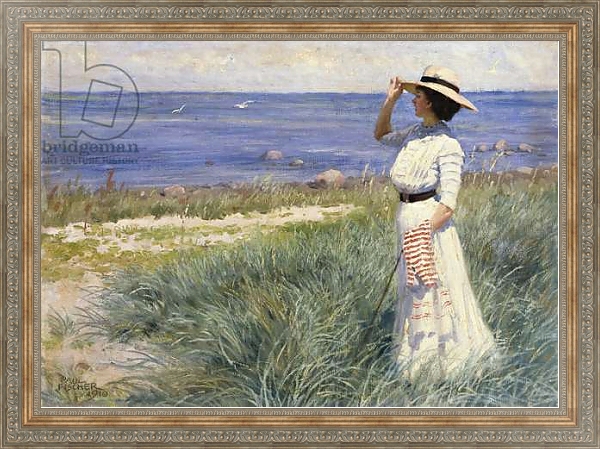Постер Looking out to Sea, 1910 с типом исполнения На холсте в раме в багетной раме 484.M48.310