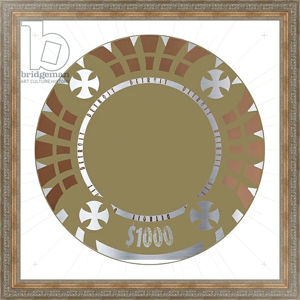 Постер PokerChip $1000, 2015, digital с типом исполнения На холсте в раме в багетной раме 484.M48.310
