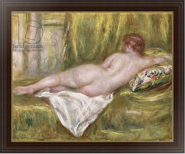 Постер Reclining Nude from the Back, Rest after the Bath, c.1909 с типом исполнения На холсте в раме в багетной раме 1.023.151