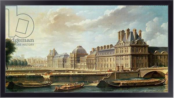 Постер The Palace and Garden of the Tuileries, 1757 с типом исполнения На холсте в раме в багетной раме 221-01