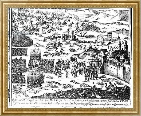 Постер Defenestration of Prague, 1618 с типом исполнения На холсте в раме в багетной раме NA033.1.051