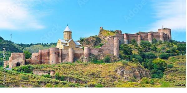 Постер Грузия, Тбилиси. Древняя крепость Нарикала с типом исполнения На холсте без рамы