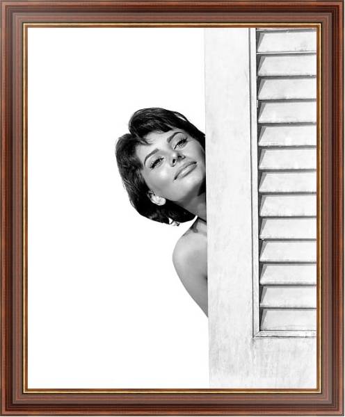 Постер Loren, Sophia 24 с типом исполнения На холсте в раме в багетной раме 35-M719P-83