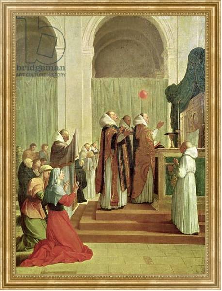 Постер The Mass of St. Martin of Tours, 1654 с типом исполнения На холсте в раме в багетной раме NA033.1.051