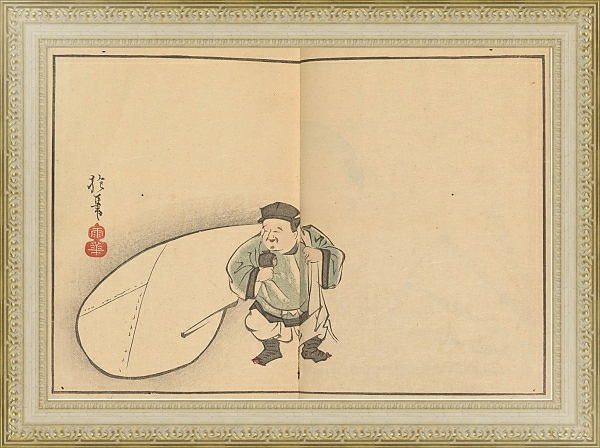 Постер Sakai Hōitsu gajō, Pl.25 с типом исполнения Акварель в раме в багетной раме 484.M48.725