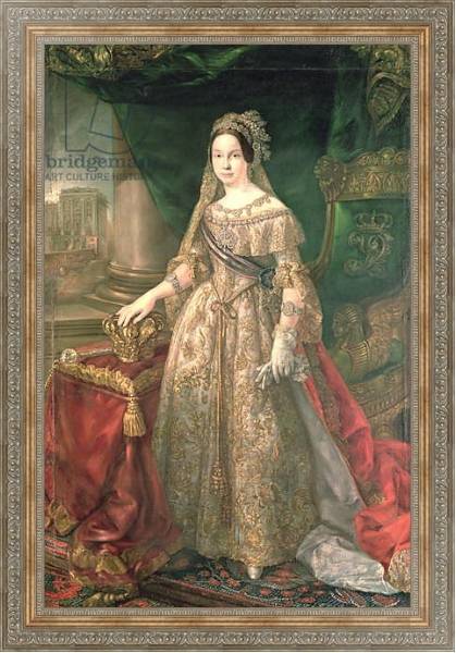 Постер Queen Isabella II 1843 с типом исполнения На холсте в раме в багетной раме 484.M48.310