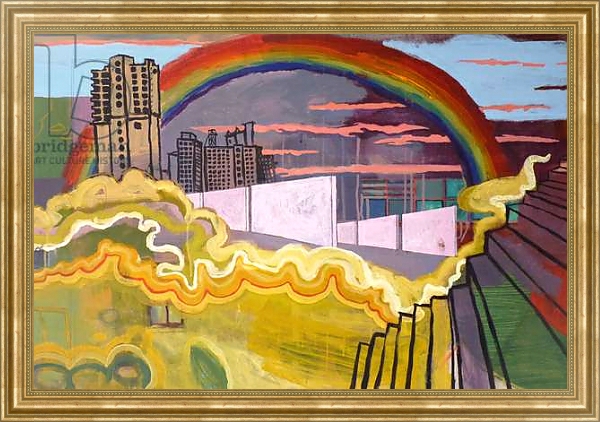 Постер Urban rainbow, 2016, с типом исполнения На холсте в раме в багетной раме NA033.1.051