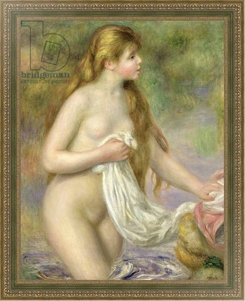 Постер Bather with long hair, c.1895 с типом исполнения На холсте в раме в багетной раме 484.M48.640