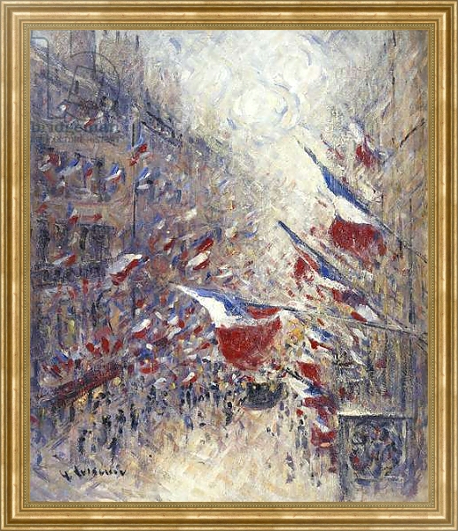 Постер The Fourteenth of July in Paris, с типом исполнения На холсте в раме в багетной раме NA033.1.051