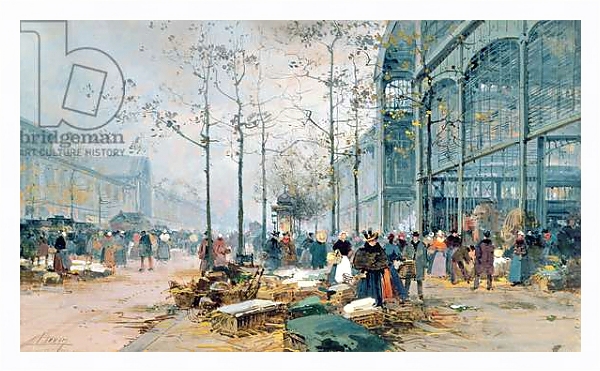 Постер Les Halles, Paris 1 с типом исполнения На холсте в раме в багетной раме 221-03