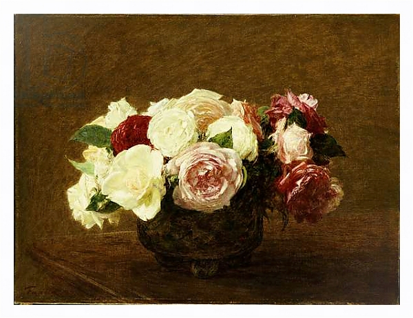 Постер Roses, 1894 с типом исполнения На холсте в раме в багетной раме 221-03