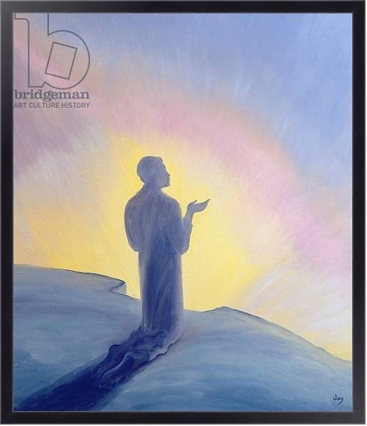 Постер In His life on earth Jesus prayed to His Father with praise and thanks, 1995 с типом исполнения На холсте в раме в багетной раме 221-01