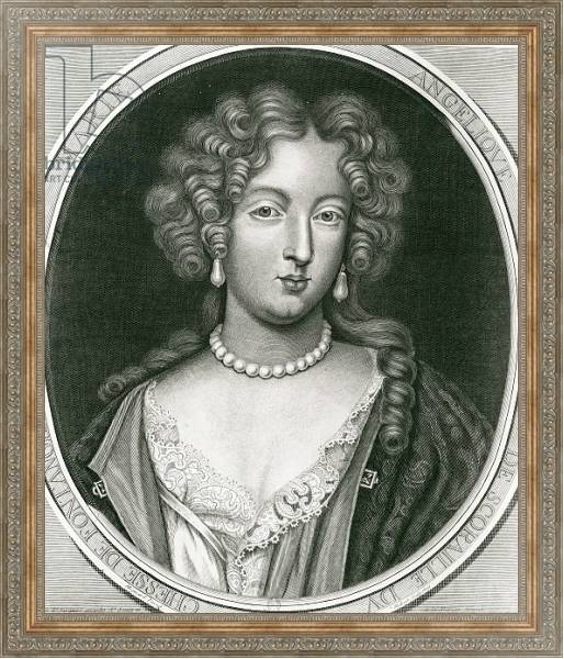 Постер Portrait of Marie Angelique de Scoraille, duchesse de Fontanges с типом исполнения На холсте в раме в багетной раме 484.M48.310