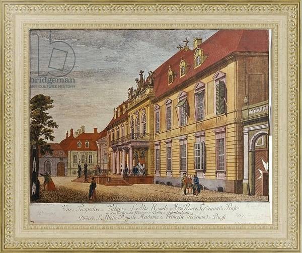Постер The Palace of Prince Ferdinand of Prussia, Berlin с типом исполнения Акварель в раме в багетной раме 484.M48.725