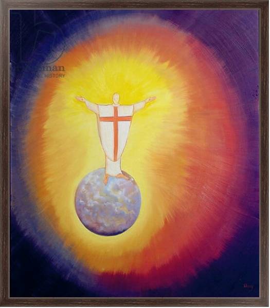 Постер Jesus Christ is our High Priest who unites earth with Heaven, 1993 с типом исполнения На холсте в раме в багетной раме 221-02