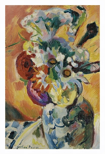 Постер Bouquet De Fleurs с типом исполнения На холсте в раме в багетной раме 221-03