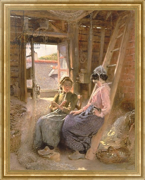 Постер Two Breton Women, 1904 с типом исполнения На холсте в раме в багетной раме NA033.1.051
