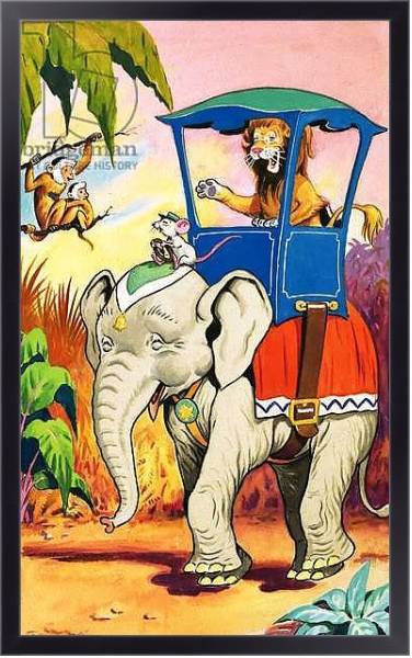 Постер Leo the Friendly Lion 24 с типом исполнения На холсте в раме в багетной раме 221-01