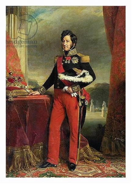 Постер Louis-Philippe I, King of France с типом исполнения На холсте в раме в багетной раме 221-03