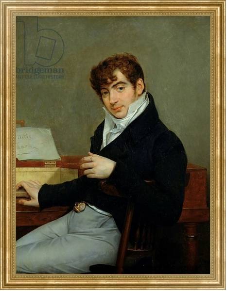 Постер Portrait of Pierre Zimmermann 1808 с типом исполнения На холсте в раме в багетной раме NA033.1.051